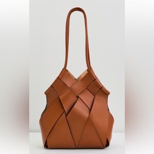 Ulla Johnson Tan Woven Tote